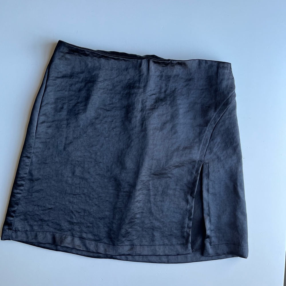 Silk Black Skirt
